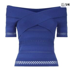 Sandro off shoulder sweater , this miner flaw fixed !